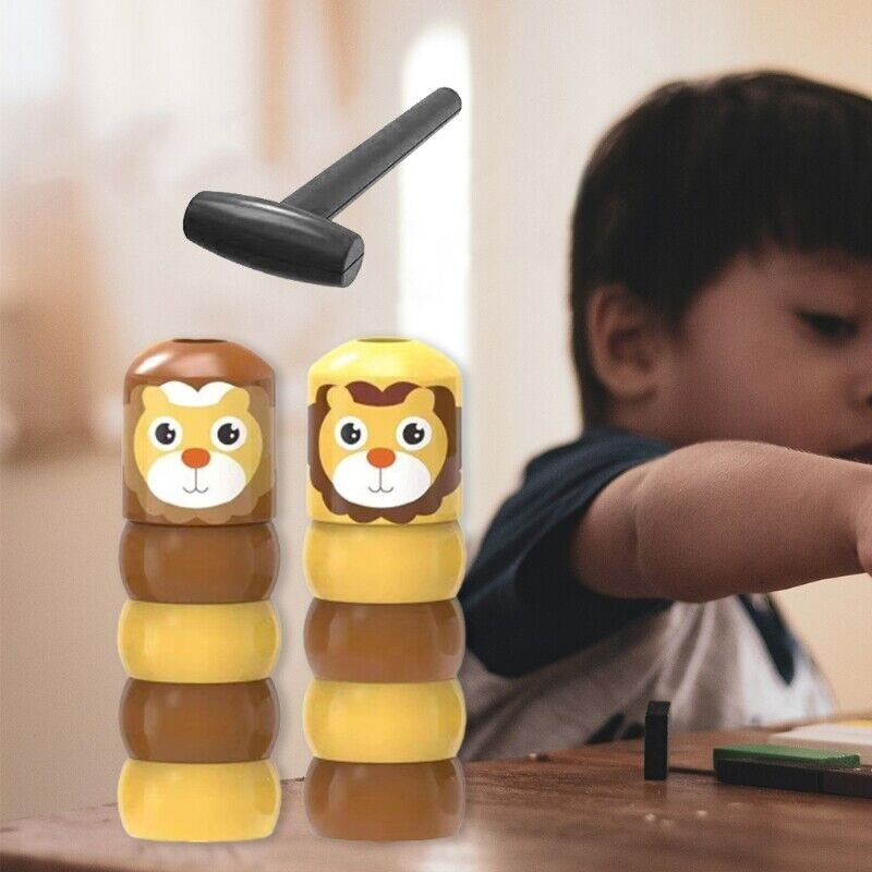 Jucarie Pentru Copii, Flippy, Leu Indestructibil, 6 Piese Demontabile, +3 Ani, Maro/Galben [7]