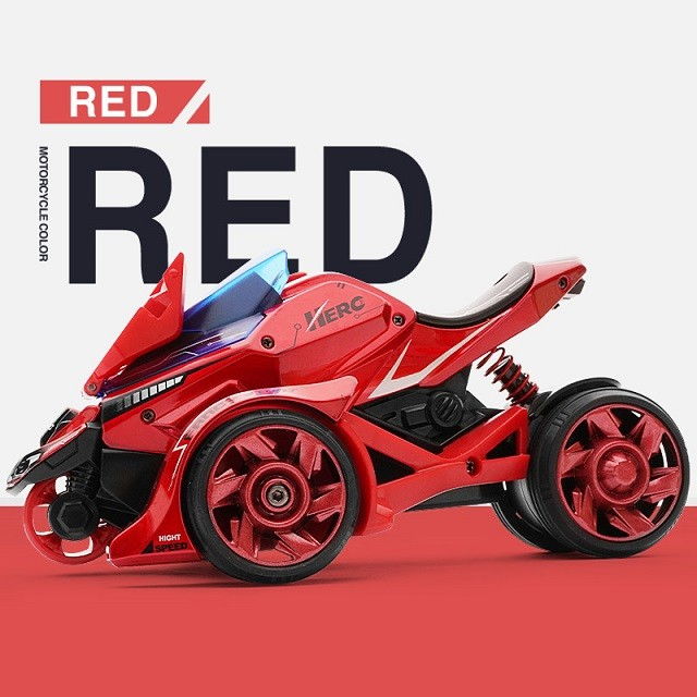 Jucarie pentru copii, masina cu extensie de motocicleta, 2 in 1, rosie [5]