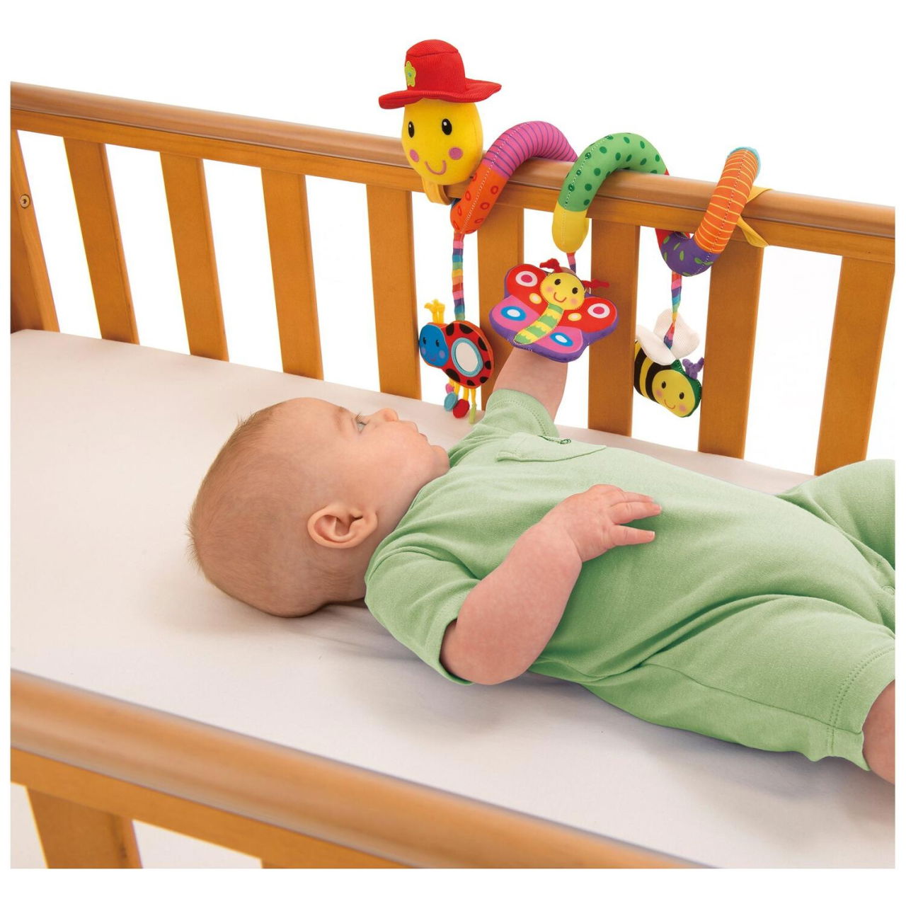 Jucarie pentru patut si carucior Wiggly Worm [4]