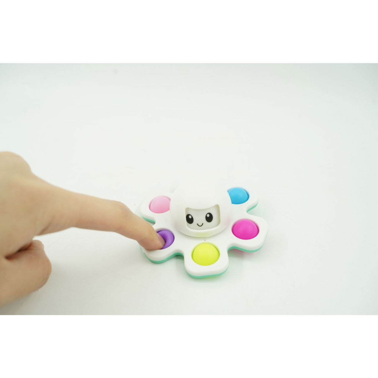 Jucarie Pop It, Flippy, Fidget Toy, antistres, senzoriala,Alb [3]