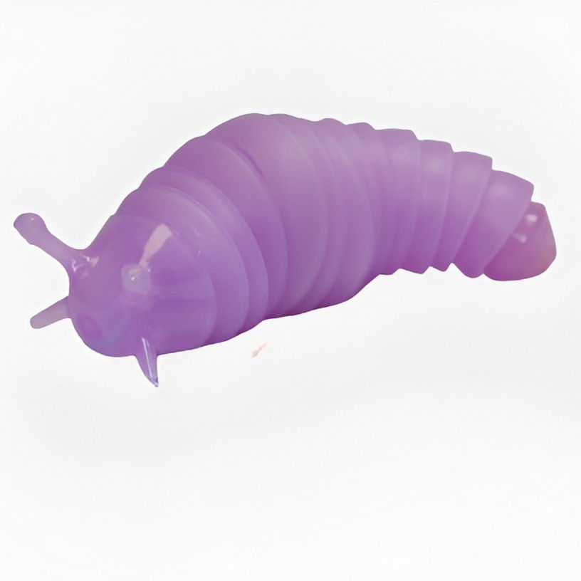 Jucarie Senzoriala Antistres, Flippy, Fidget Toys, Omida Curcubeu, 11 cm, +3 Ani, Mov [3]