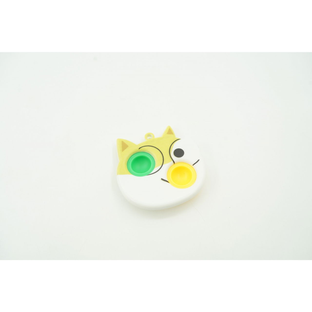 Jucarie senzoriala antistres, Simple Dimple, Breloc cu 2 bulinute, Pisicuta, Multicolor [2]