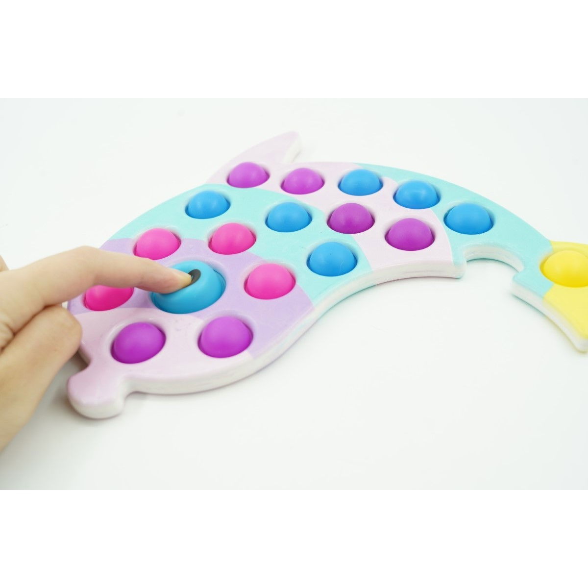 Jucarie senzoriala antistres, Simple Dimple, Delfin, Multicolor [5]