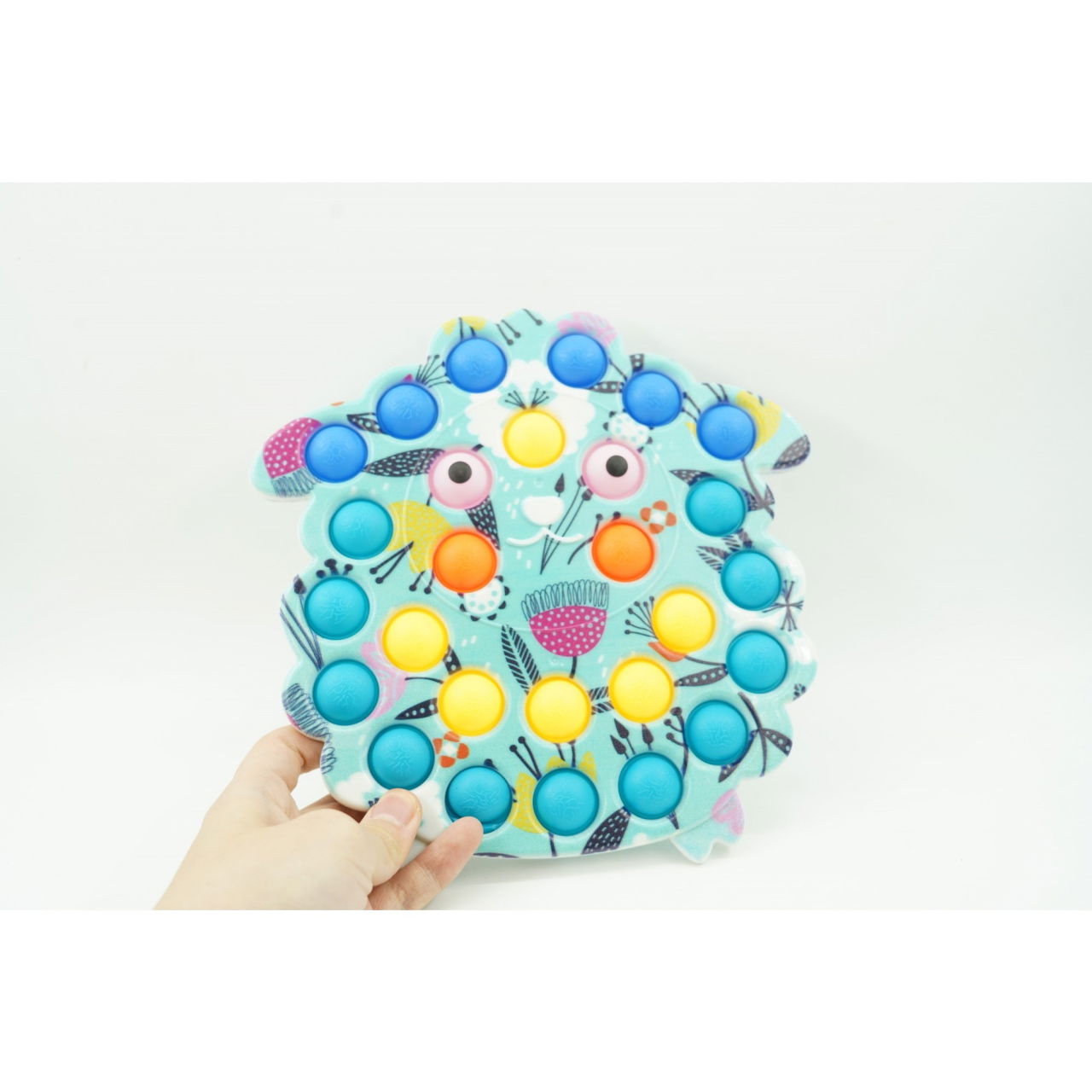 Jucarie senzoriala antistres, Simple Dimple, Oaie, Multicolor, V3 [7]