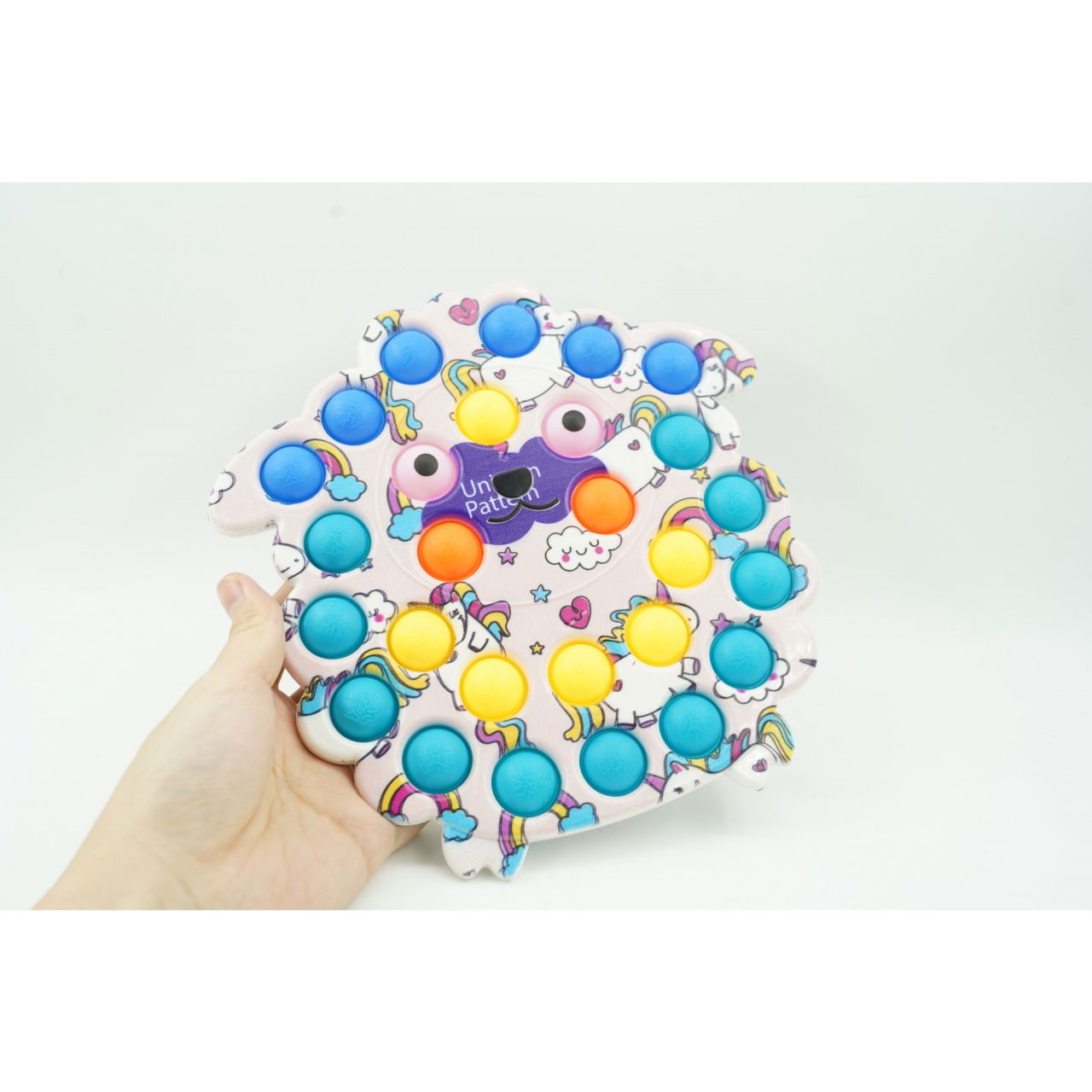 Jucarie senzoriala antistres, Simple Dimple, Oaie, Multicolor, V4 [7]