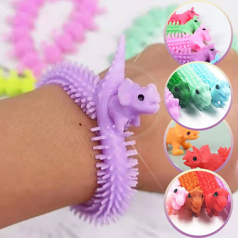 Jucarie senzoriala elastica Flippy, Fidget Noodle, Antistres, Culori Random [3]