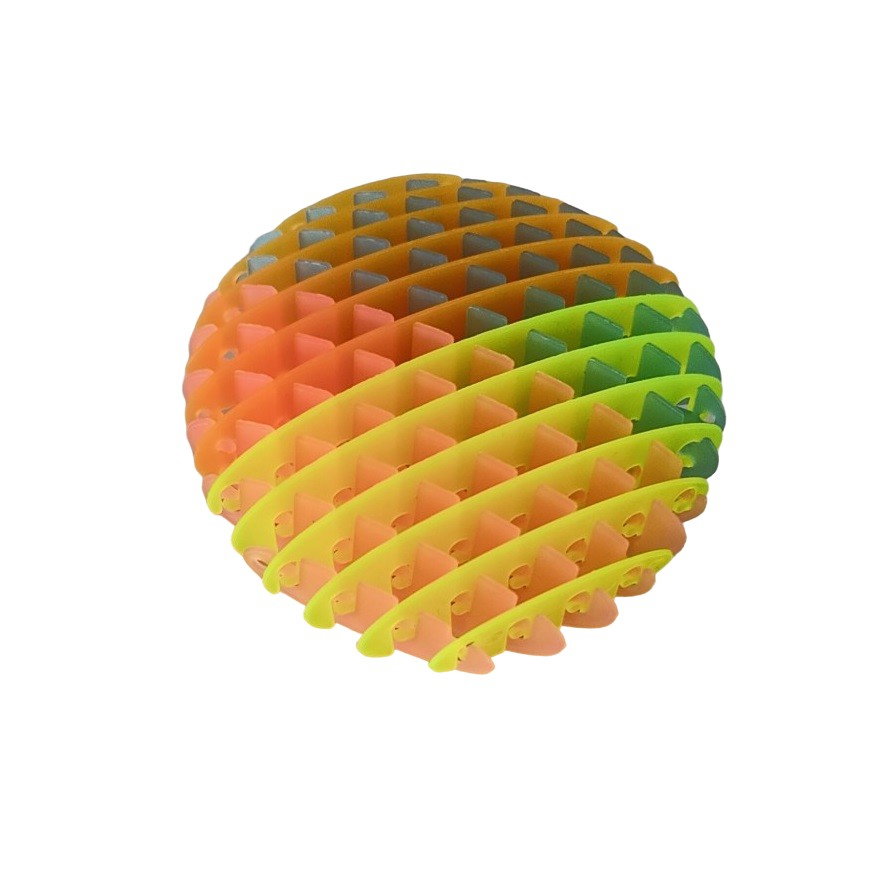 Jucarie Worm Fidget de Decompresie, Flippy, Anti Stres, Dimensiune Compacta 10 cm, Dimensiune Extinsa 24.5 cm, Multicolor [5]