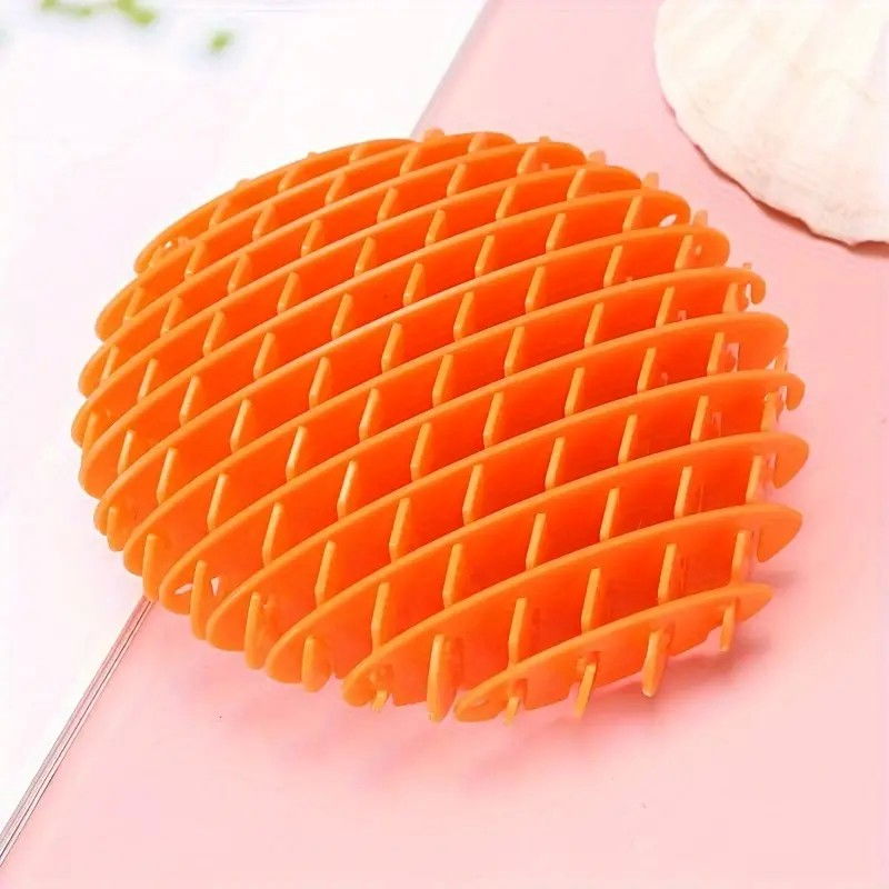 Jucarie Worm Fidget de Decompresie, Flippy, Anti Stres, Dimensiune Compacta 10 cm, Dimensiune Extinsa 24.5 cm, Portocaliu [7]