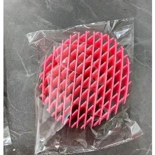 Jucarie Worm Fidget de Decompresie, Flippy, Anti Stres, Dimensiune Compacta 10 cm, Dimensiune Extinsa 24.5 cm, Roz [4]