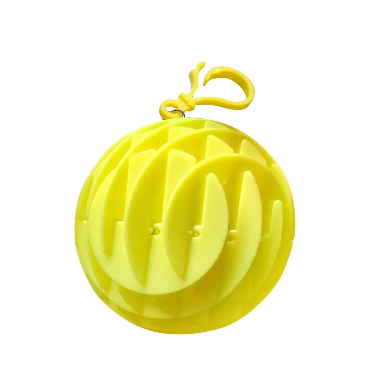 Jucarie Worm Fidget de Decompresie, Flippy, Anti Stres, Dimensiune Compacta 6 cm, Dimensiune Extinsa 15.5 cm, Galben [1]