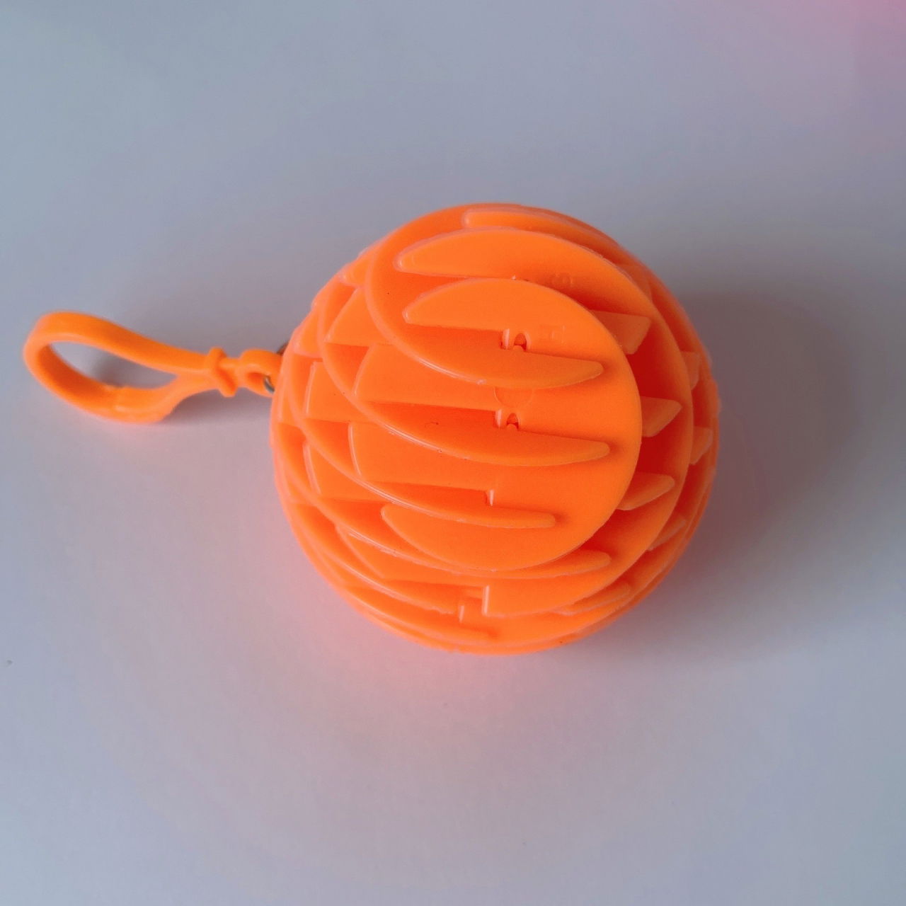 Jucarie Worm Fidget de Decompresie, Flippy, Anti Stres, Dimensiune Compacta 6 cm, Dimensiune Extinsa 15.5 cm, Portocaliu [5]