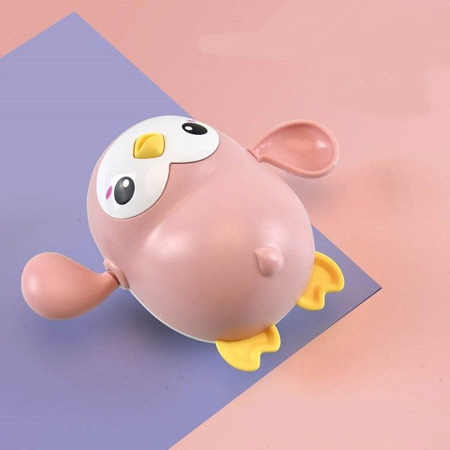 Jucarii de baie pentru copii, Flippy, pinguinul roz [2]