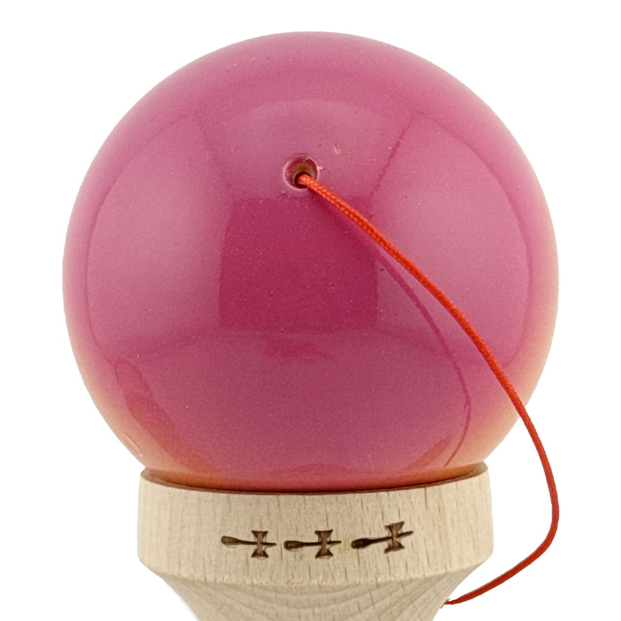 Kendama X Originala, Profesionala, Flippy, Big Cups V2, Super Sticky Cupe Mari, Rulment Metalic cu Ata 55 cm, Roz/Portocaliu/Galben [8]