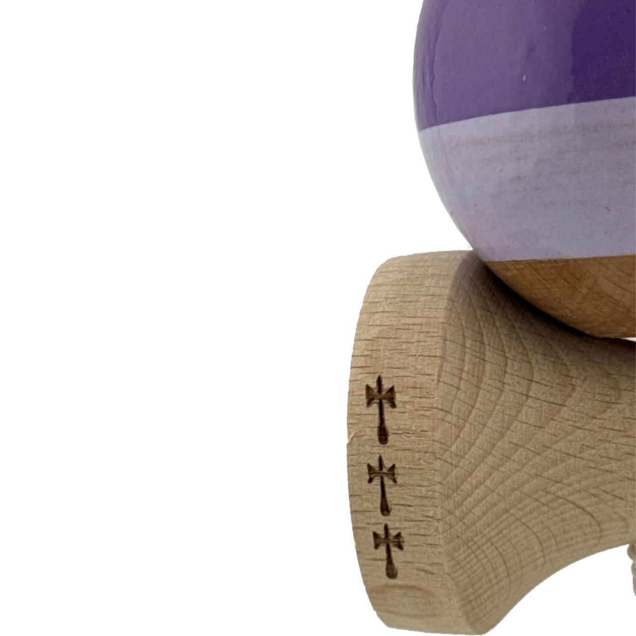 Kendama X Originala, Profesionala, Flippy, Big Cups V2, Super Sticky Legendary Cupe Mari, Rulment Metalic cu Ata 55 cm, Purpuriu/Mov/Lila [6]