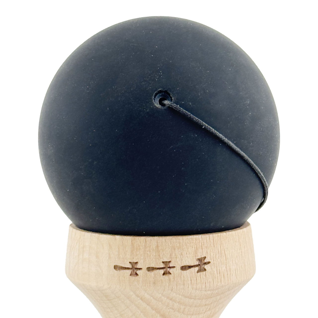 Kendama X Originala, Profesionala, Flippy, Cupe Mari KING SIZE V3, Rubber Grip, Gaura in Baza, Rulment Metalic, din lemn 18 cm, Ata 62/65 cm, Gradient Negru/Alb [9]