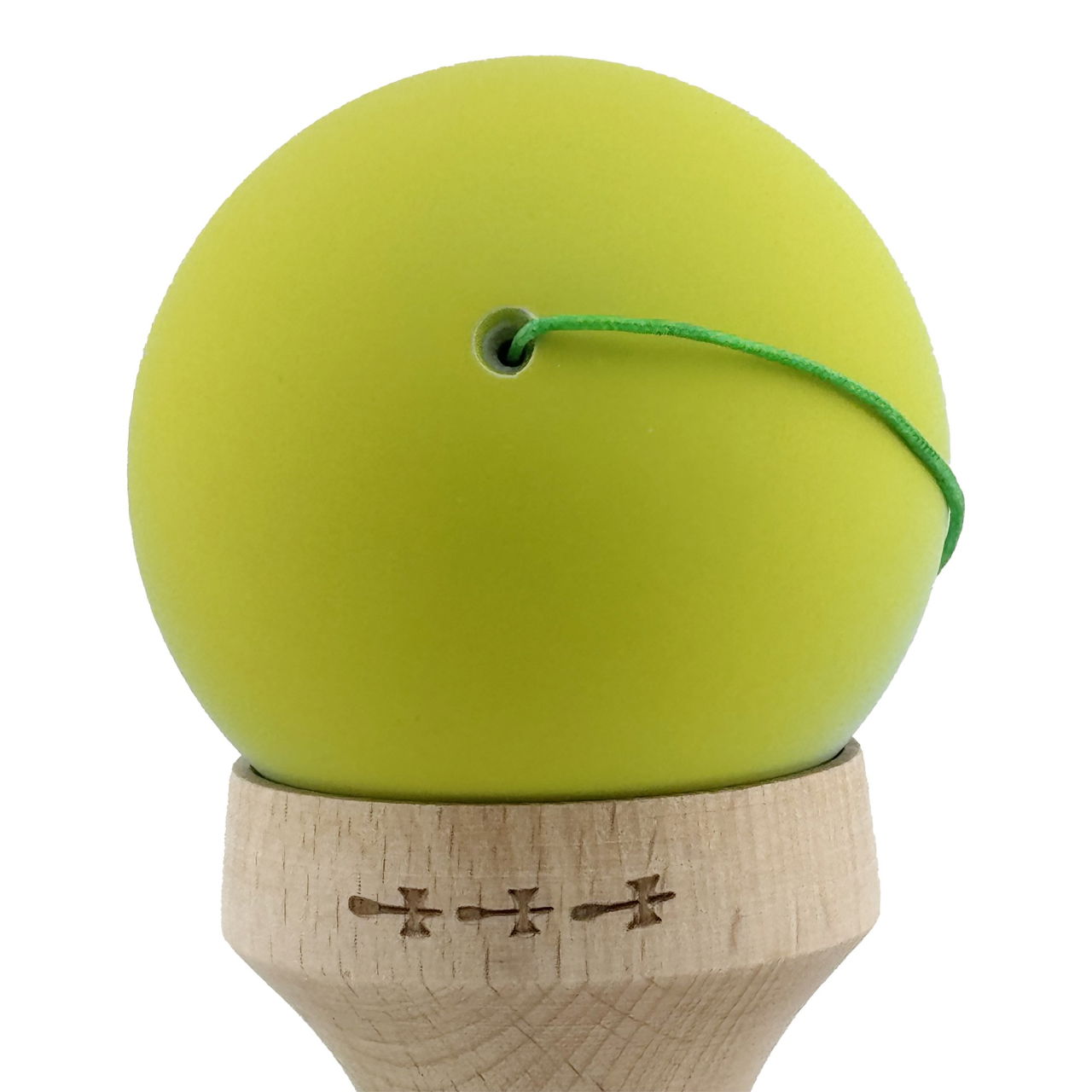 Kendama X Originala, Profesionala, Flippy, Rubber Grip, Cupe Mari KING SIZE V3, Gaura in Baza, Rulment Metalic, din lemn 18 cm, Ata 62/65 cm, Gradient Galben/Albastru [10]