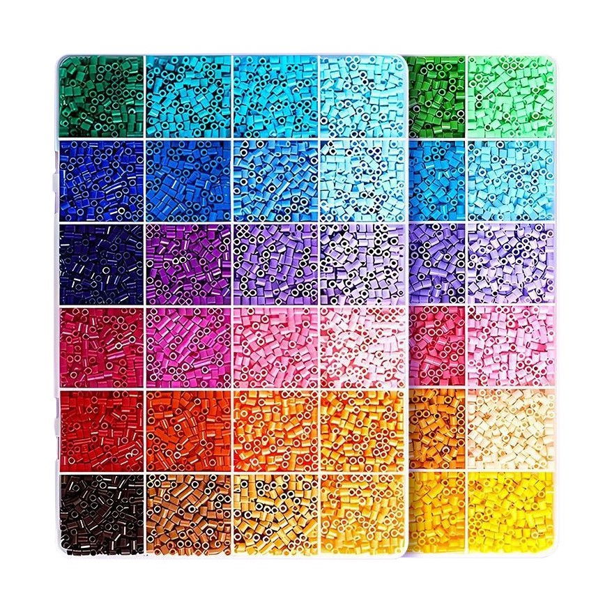 Kit de Margele Perle, Flippy, Set DIY 3D din 48 de Culori, 4000 de piese, Instrumente pentru Margele Incluse, 2.6 mm in cutie, Multicolor [1]