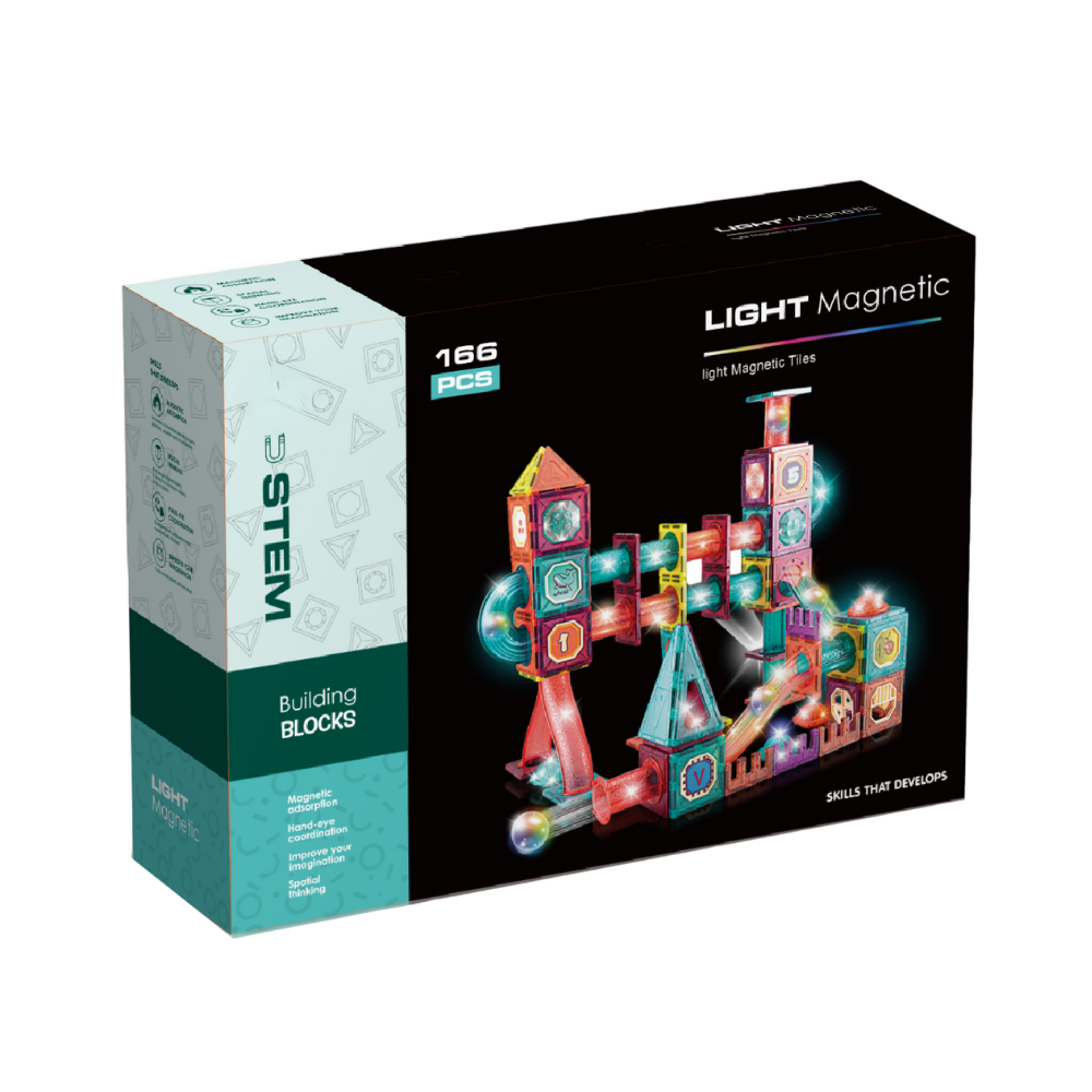 Labirintul meu magnetic cu lumini - 166 piese (7.5 cm) [1]