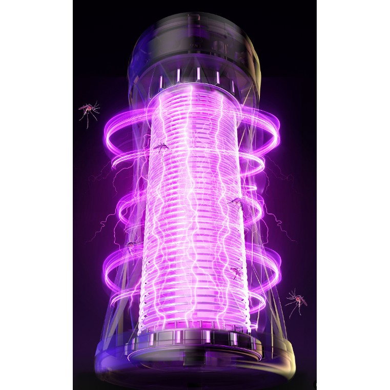 Lampa Anti-Insecte, Flippy, Lumina UV, Electrica, Incarcare USB, 5V, 1A, Silentioasa, 12 x 6 m, Negru [4]