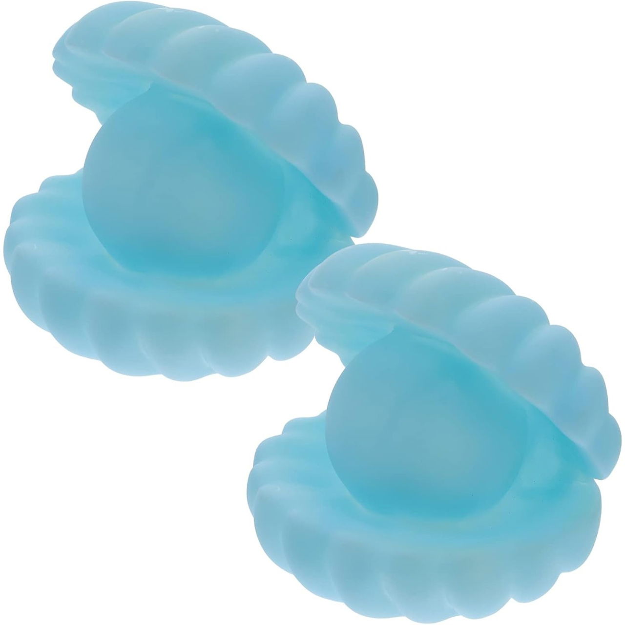 Lampa de Veghe, Flippy, Model Scoica cu Perla, Lumina Calda, 10 x 8.5 cm, Led, Baterii Incluse 3 x LR44, Albastru [7]