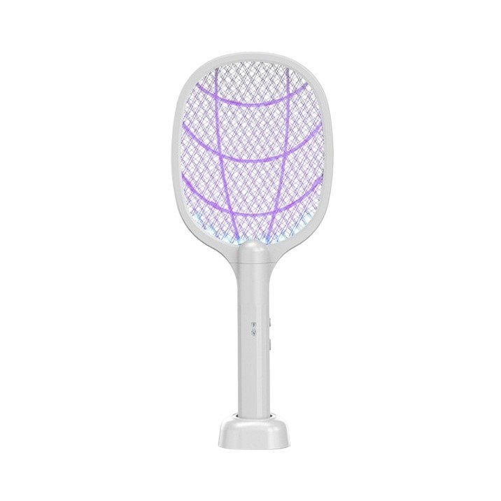 Lampa Electrica Impotriva Tantarilor, Flippy, 42.5 x 18 x 7.5 cm, Reincarcabila cu Cablu USB Inclus, Plasa din Aluminum, Alb [1]