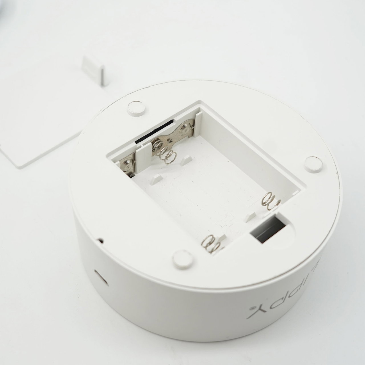 Lampa LED decorativa, Flippy, 3D, Peisaj de iarna, cu telecomanda, doua moduri de alimentare USB si baterii, 20 cm inaltime, din material acril si lumina multicolora, alb [7]