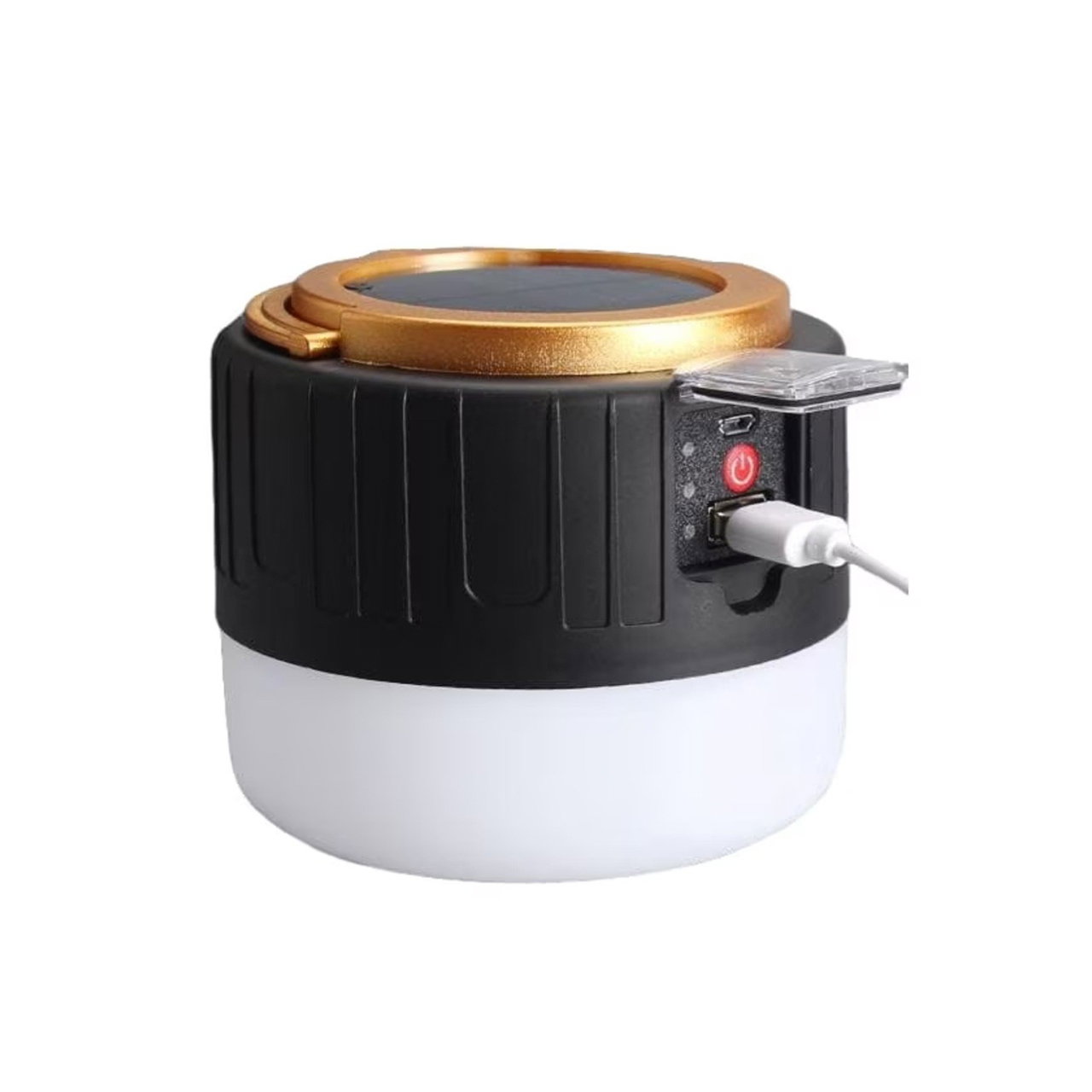 Lampa Portabila, Flippy, Incarcare Solara + USB, Afisaj Inteligent al Bateriei, Raza de Actiune 32 mp, 6x9x11 cm, 3 Moduri, Negru [5]