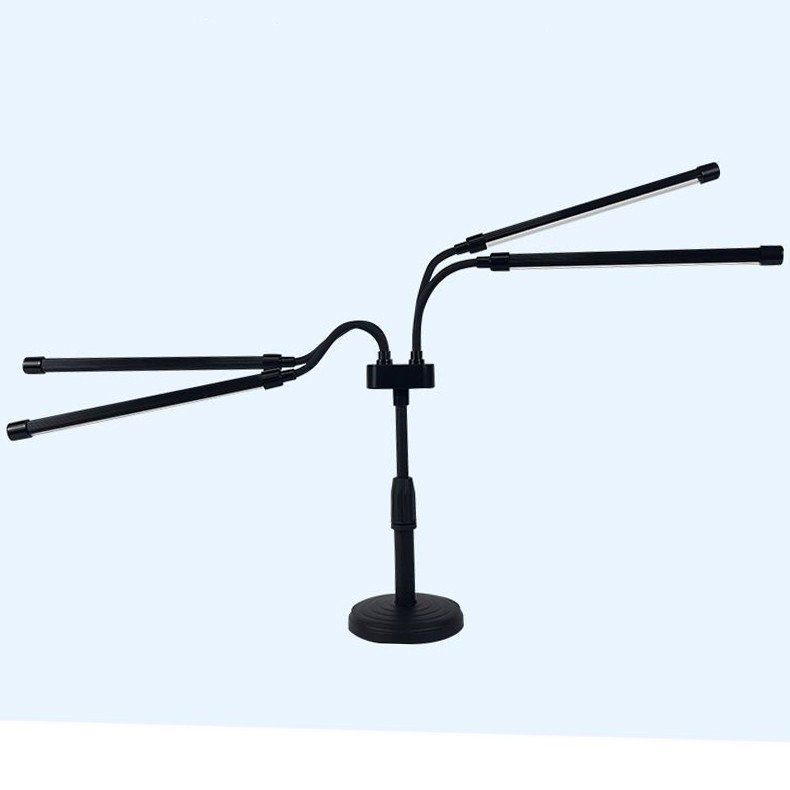 Lampa UV pentru cresterea plantelor, Flippy, conectare la retea, 20W, 4 capete, 72 LED-uri, ajustabila pana la 66.5 cm, Lumina Alb Mov  [3]