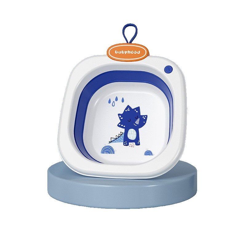 Lavoar Pliabil, Flippy, pentru Copii 1-8 Ani, Model Animat, din PP+TPE, 32x29x10 cm, Albastru [1]