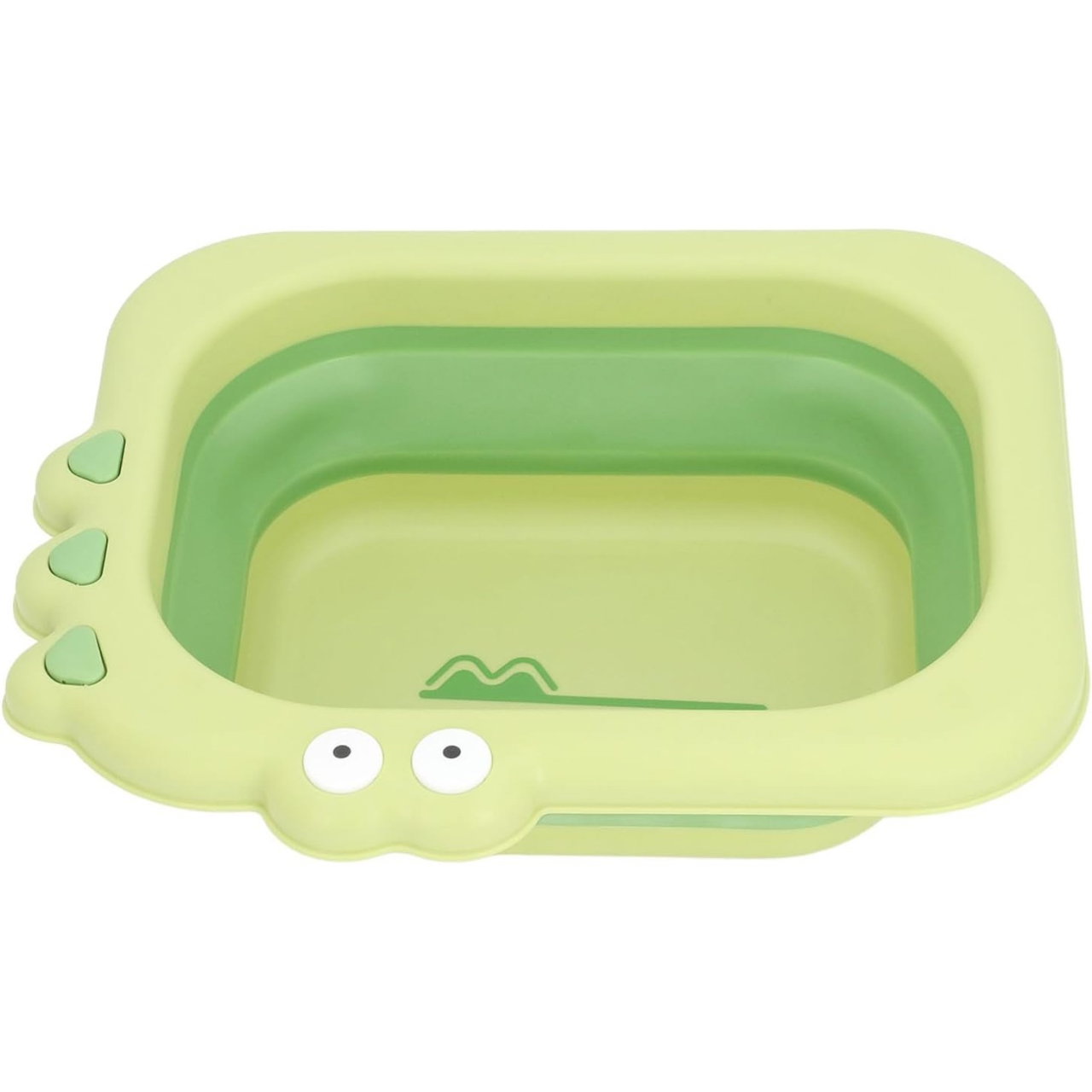 Lavoar Pliabil, Flippy, pentru Copii, din PP/TPE, Portabil, Model Crocodil, 30x24.5x9 cm, Verde [6]