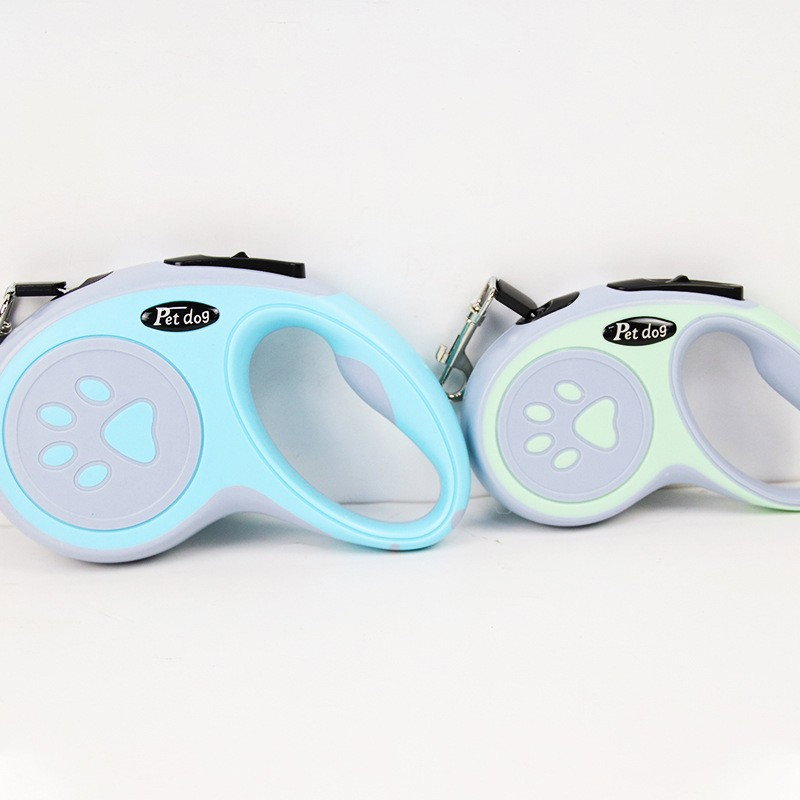 Lesa Automata Retractabila, Flippy, pentru Caini, 3m, 20 kg, ABS, Gri/Bleu, 8x12x4 cm [7]