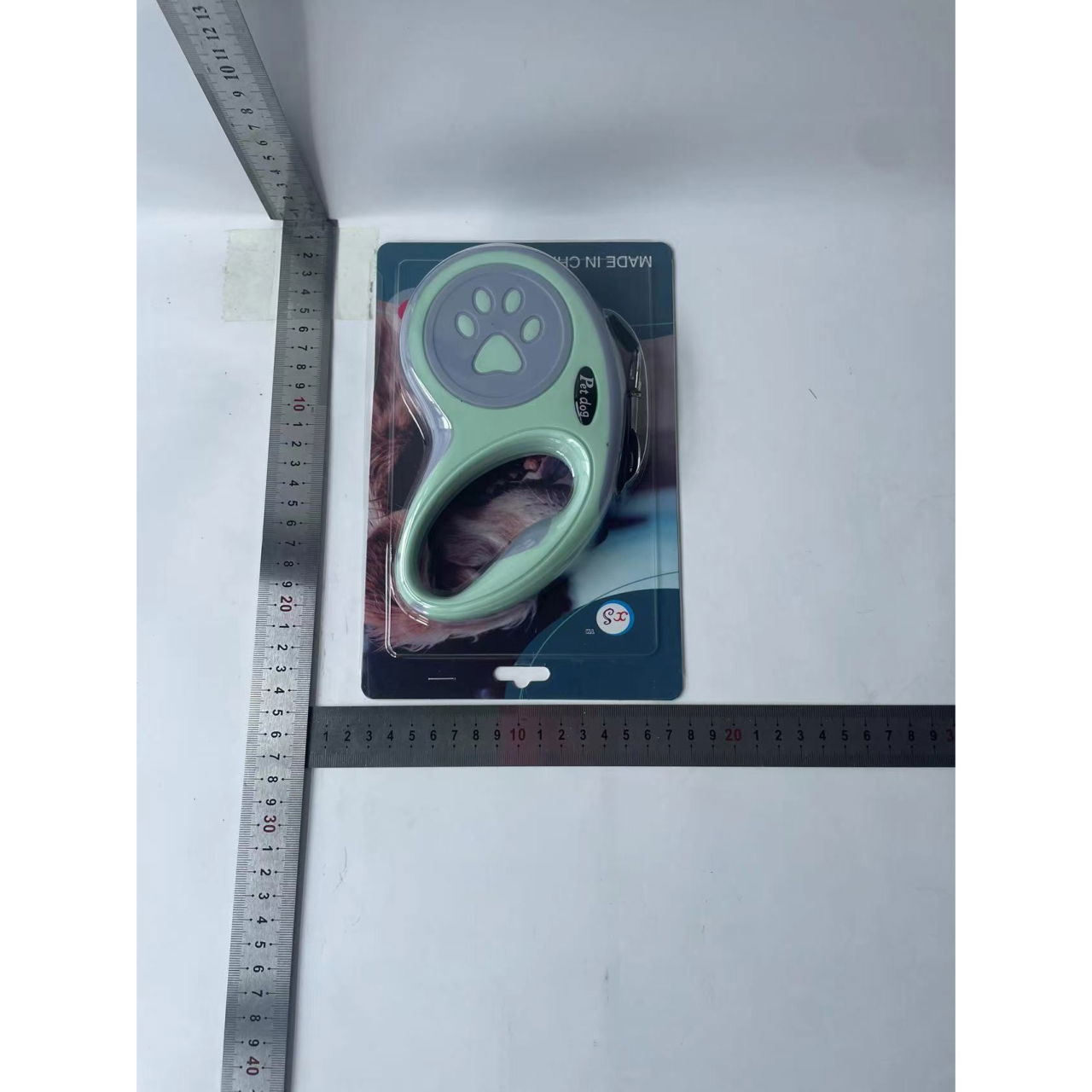 Lesa Automata Retractabila, Flippy, pentru Caini, 5 m, 20 kg, ABS, Verde/Bleu, 8x12x4 cm [6]