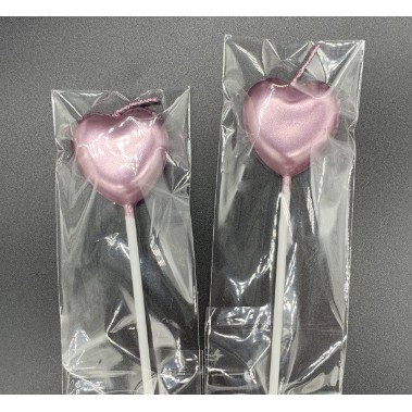 Lumanare de Tort, Flippy, Model Inima, Party, 8.5 x 3 cm, Roz Gold [7]