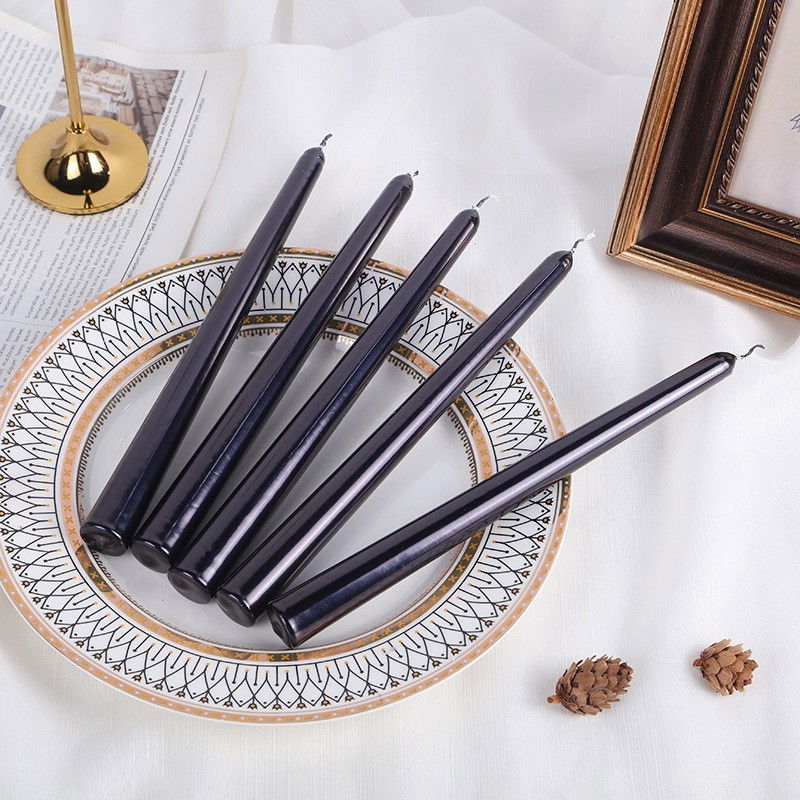 Lumanare Decorativa, Flippy, pentru Masa, 25 cm, din Parafina, fara Fum, Ardere 7.5h, Negru [7]