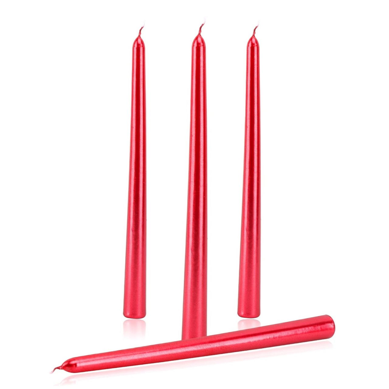 Lumanare Decorativa, Flippy, pentru Masa, 25 cm, din Parafina, fara Fum, Ardere 7.5h, Rosu [4]