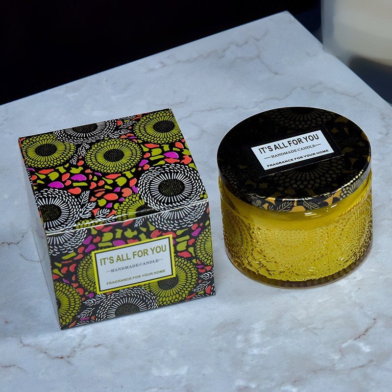 Lumanare Parfumata, Flippy, Model Borcan, Galben, Aroma de Lavanda [2]