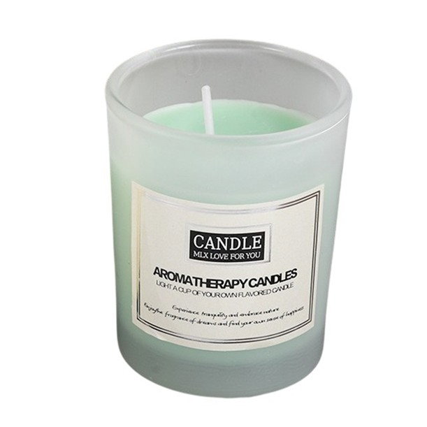 Lumanare Parfumata, Flippy, Model Borcan Translucid, 6.2 x 5.2 cm, Aroma de Cedru, Verde [2]