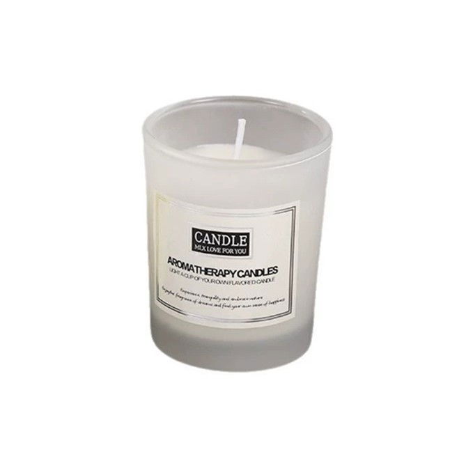 Lumanare Parfumata, Flippy, Model Borcan Translucid, 6.2 x 5.2 cm, Aroma de Frezie si Pere, Alb [2]