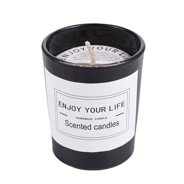 Lumanare Parfumata, Flippy, Model Pahar Negru, Aroma de Mure, din Ceara de Soia, 6.2 x 5.2 cm, Negru [1]