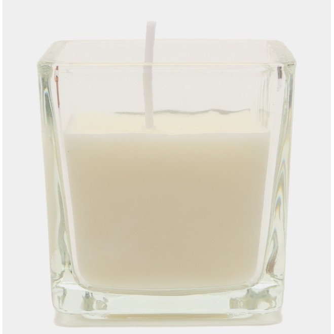 Lumanare Parfumata, Flippy, Model Pahar Transparent, cu Ulei Esential, 4.8 x 5.4 x 5.5 cm, Aroma de Iasomie, Alb [3]