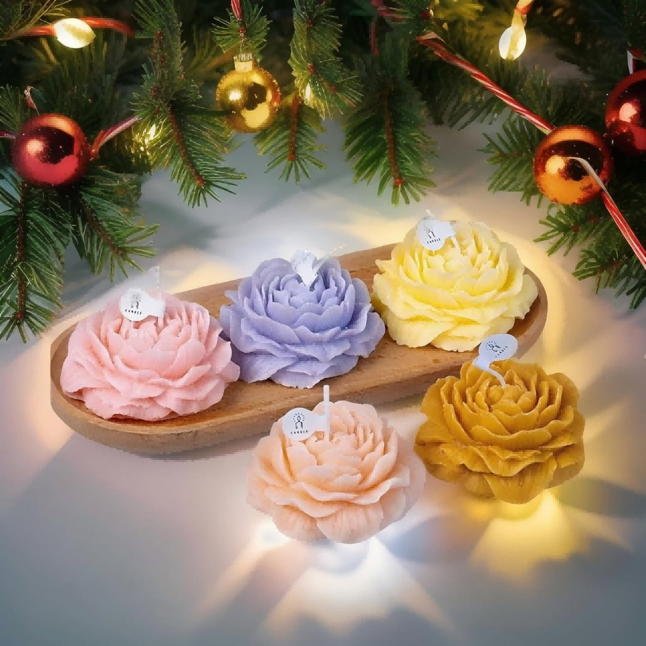 Lumanare Parfumata, Flippy, Model Trandafir, Ardere 10h, 70 g, 7.5 x 3.5 cm, Parfum de Lavanda, Mov [5]