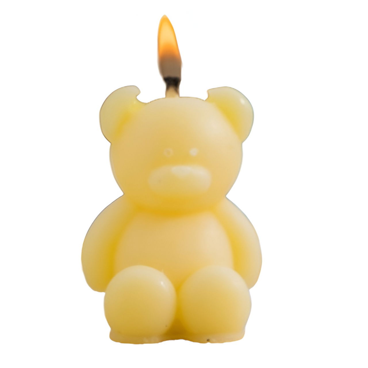 Lumanare Parfumata, Flippy, Model Ursulet, Galbena, Aroma de Lime si Citrice, 5.5x3.6x4 cm [3]