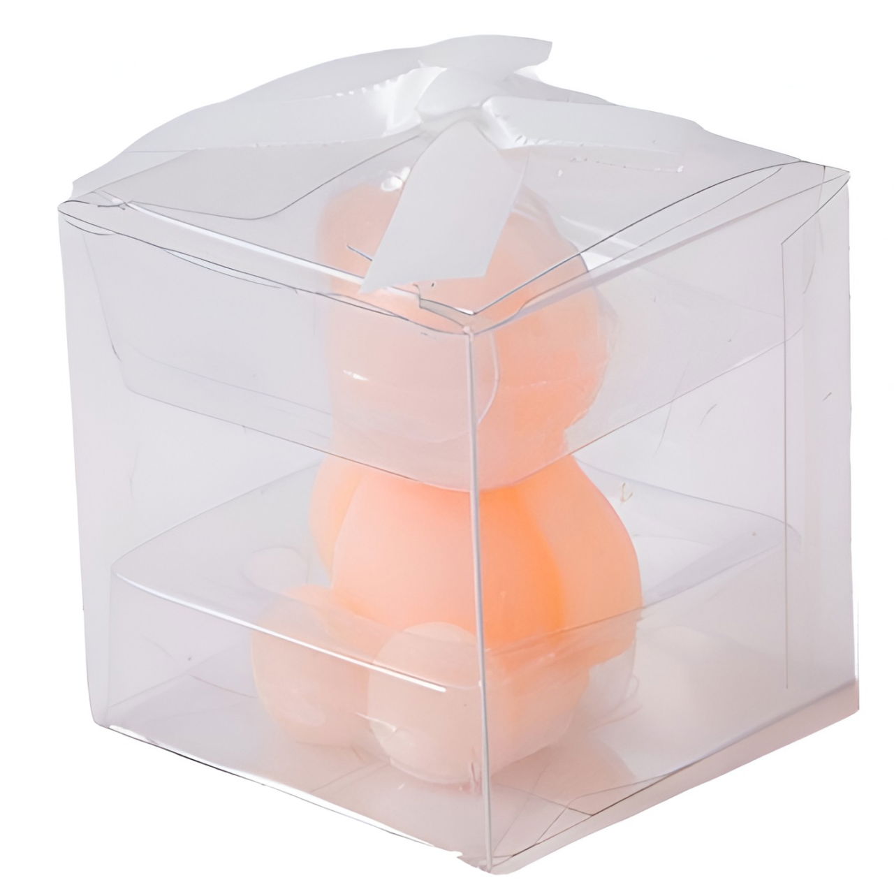 Lumanare Parfumata, Flippy, Model Ursulet, Portocalie, Aroma de Piersica, 5.5x3.6x4 cm [4]