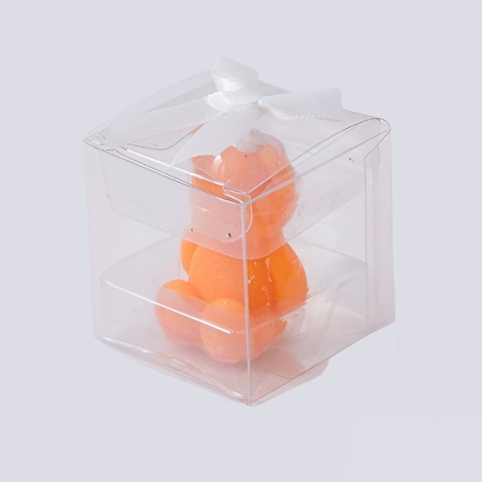 Lumanare Parfumata, Flippy, Model Ursulet, Portocaliu, Aroma de Portocala, 5.5x3.6x4 cm [5]