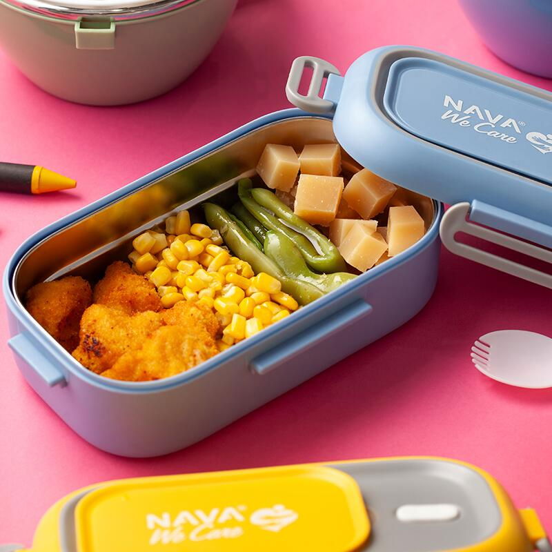 Lunchbox Nava We care 800 ml albastru [16]