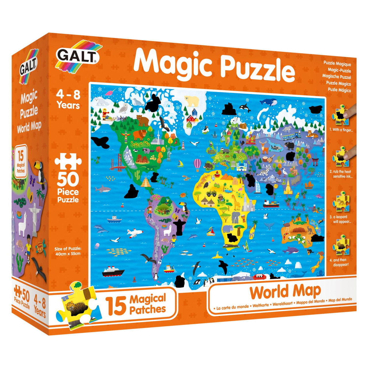 Magic Puzzle - Harta lumii ( 50 piese) [2]