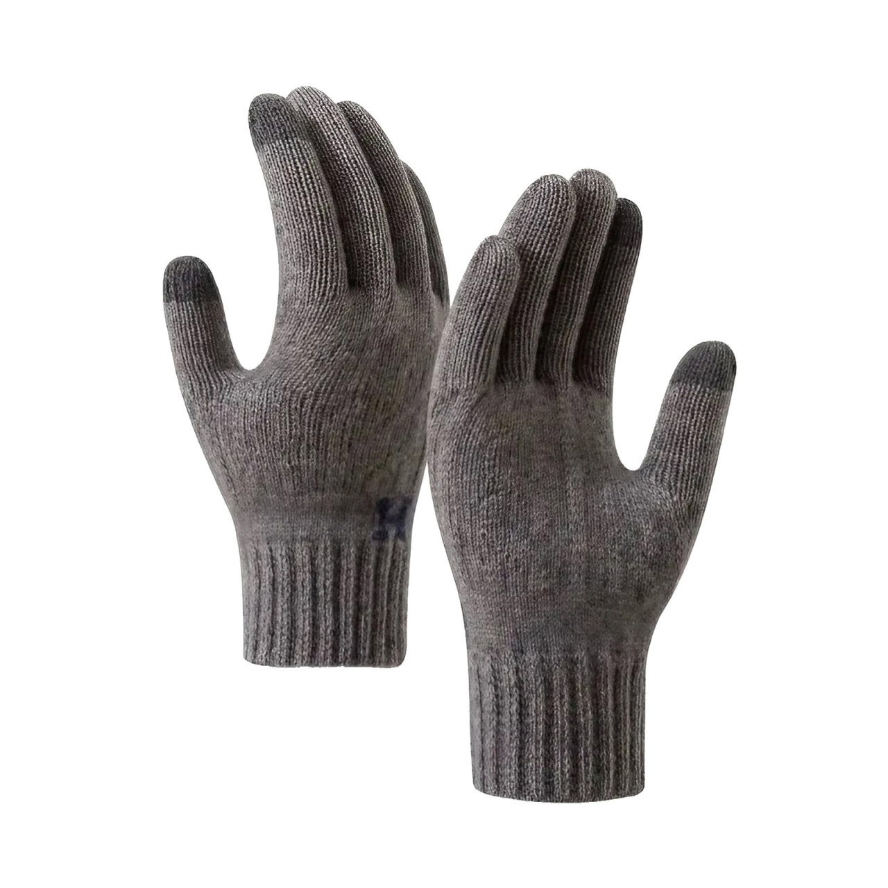 Manusi de Barbat, Flippy, Model H, Functie Touchscreen (ecran tactil), Material Acril Tricotat, Manseta Elastica, Interior Catifelat, Marime Universala, Gri Inchis [1]