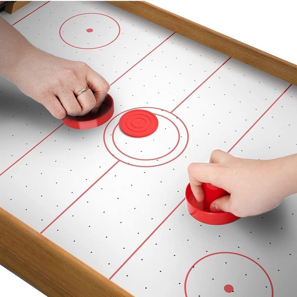 Masa Air-Hockey Flippy, 51 x 31.5 x 9.5 cm, bara pentru punctaj, material ABS, maro [3]
