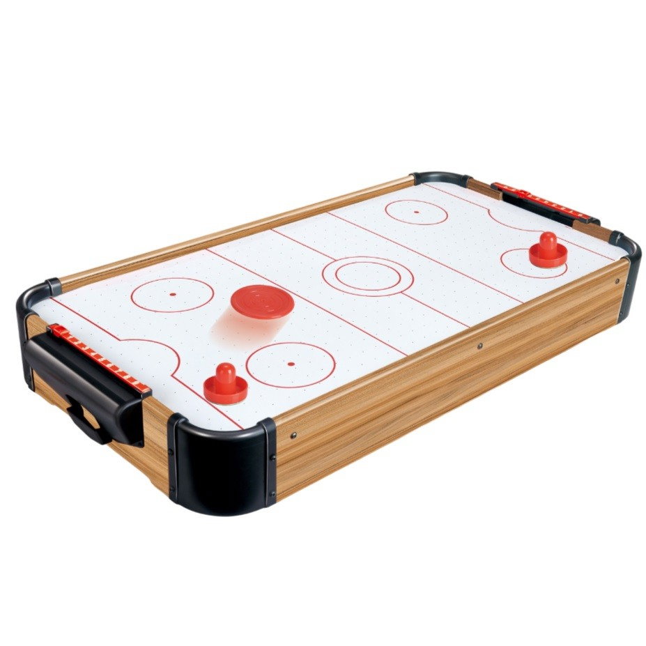 Masa Air Hockey Graffiti fara Picioare, Flippy, Lemn, 2 Pucuri, Tabela Scor, 2 Impingatoare, 76x38x9 cm, Maro [1]