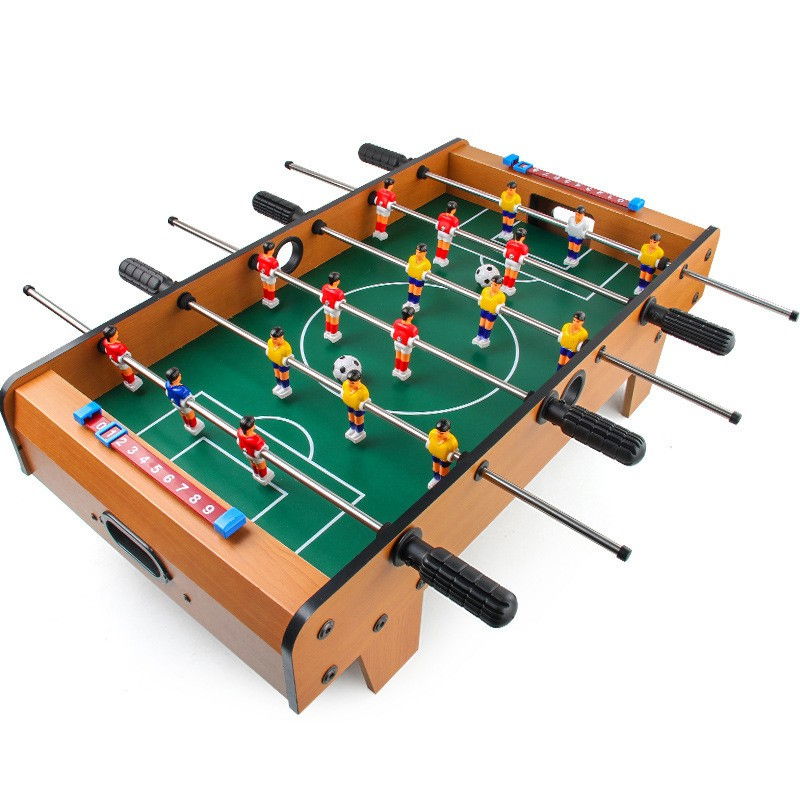 Masa de Fotbal cu Teren si 18 Jucatori Flippy, 6 Manere, cu Tablou pentru Scor, din Metal, Lemn si ABS, 69 x 36.5 x 23 cm, cu Picioruse, pentru copii/adulti [1]